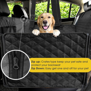 Premium Dog Rear Car Seat Cover - Waggy Tails